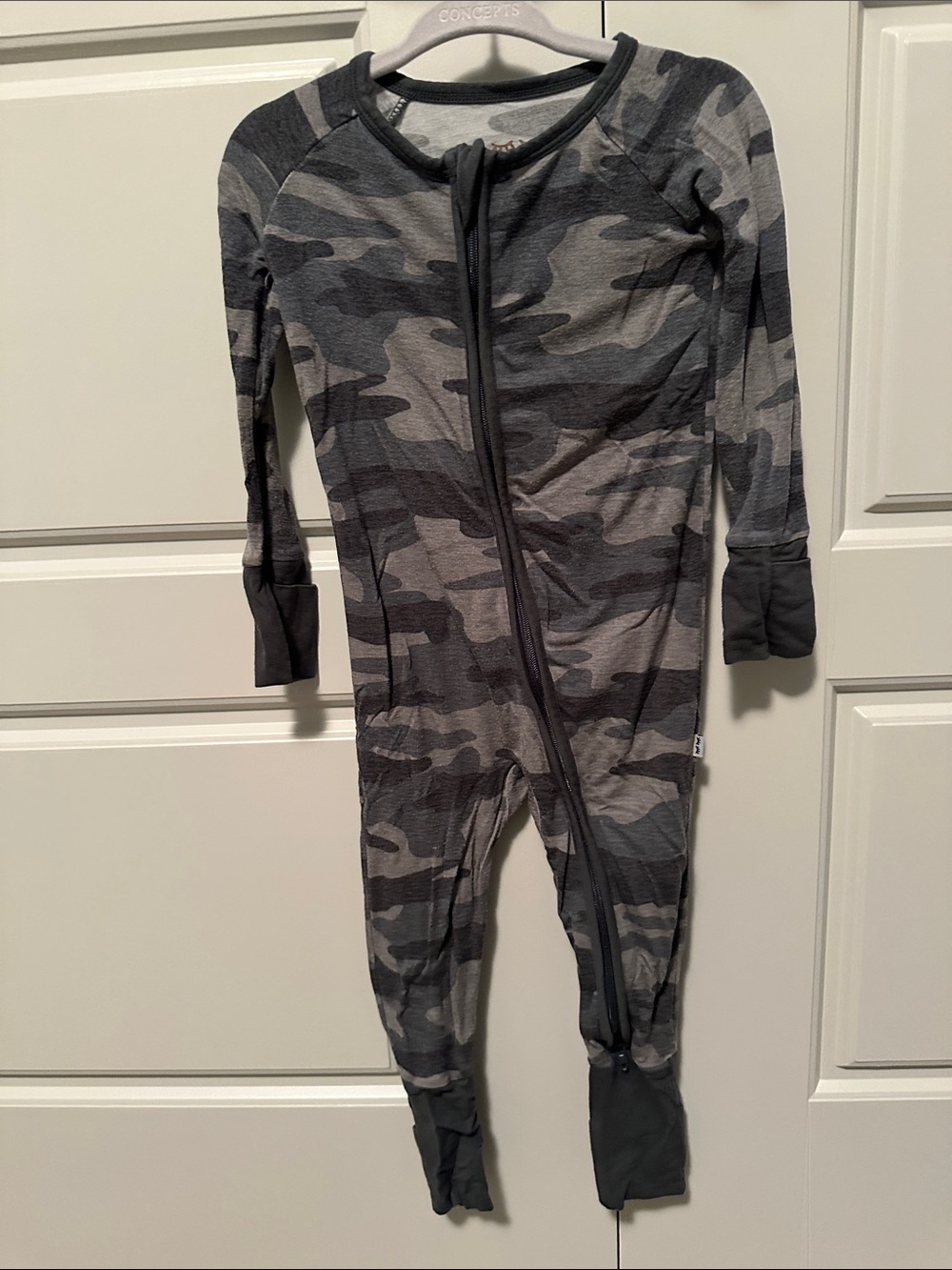 Little Sleepies camo zippy jammies